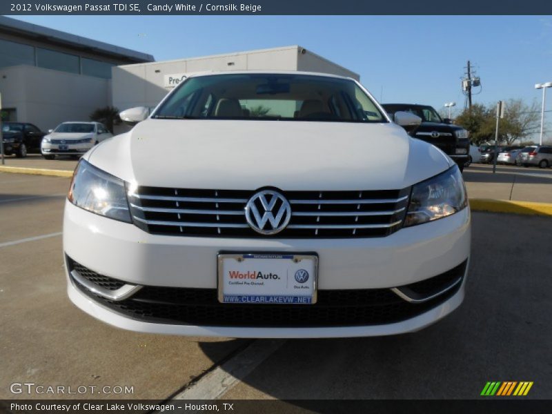 Candy White / Cornsilk Beige 2012 Volkswagen Passat TDI SE
