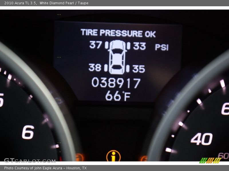 White Diamond Pearl / Taupe 2010 Acura TL 3.5