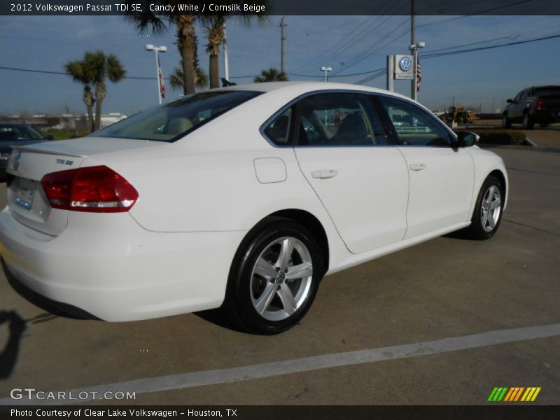 Candy White / Cornsilk Beige 2012 Volkswagen Passat TDI SE