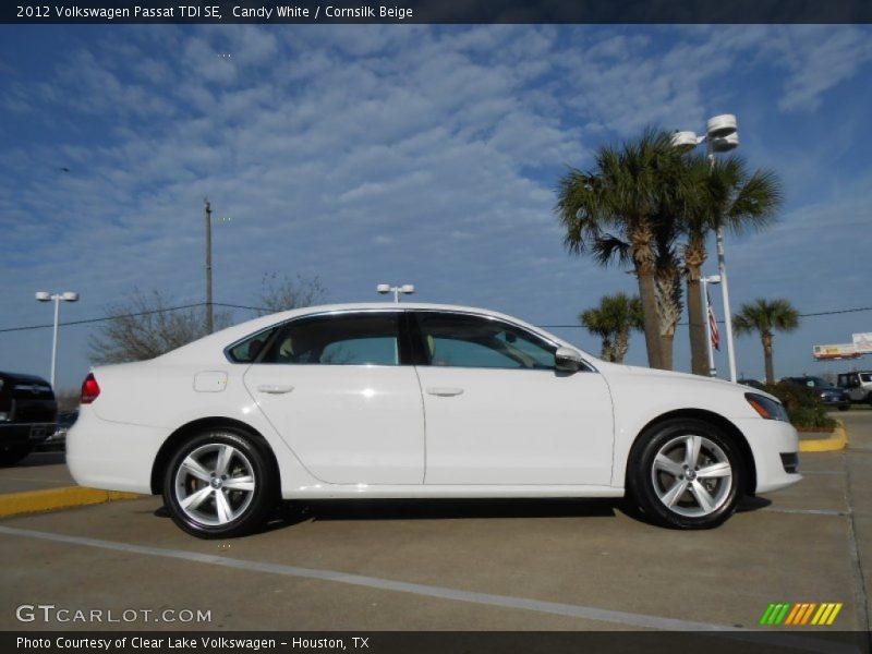 Candy White / Cornsilk Beige 2012 Volkswagen Passat TDI SE