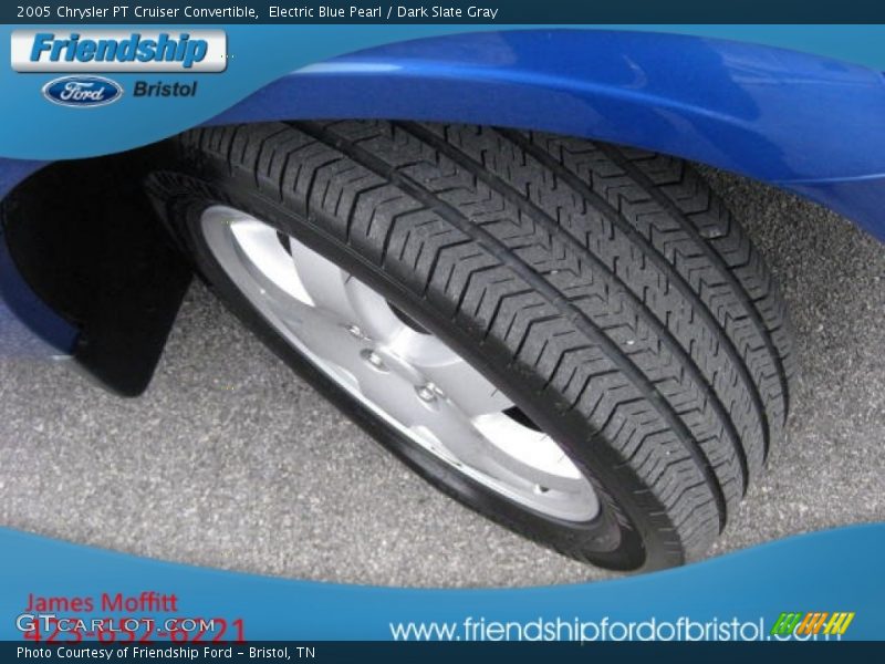 Electric Blue Pearl / Dark Slate Gray 2005 Chrysler PT Cruiser Convertible