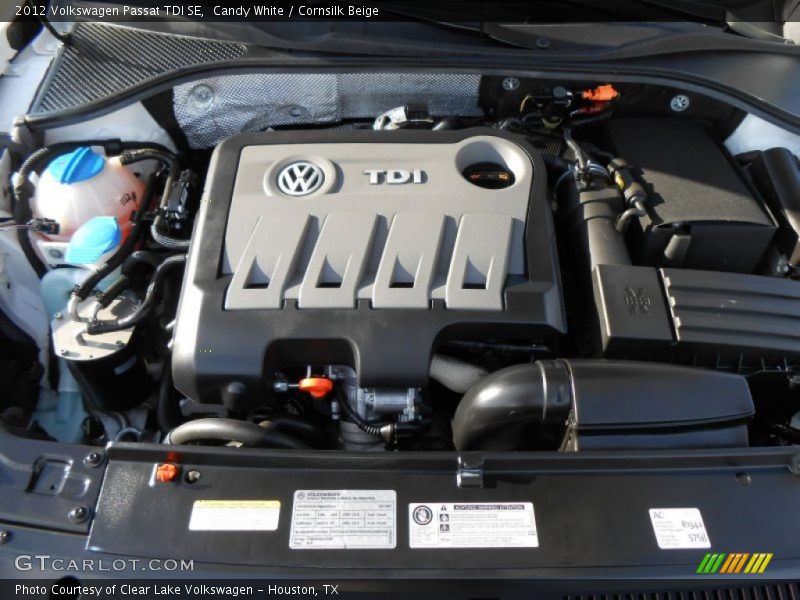 Candy White / Cornsilk Beige 2012 Volkswagen Passat TDI SE