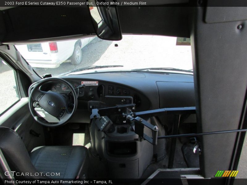 Oxford White / Medium Flint 2003 Ford E Series Cutaway E350 Passenger Bus