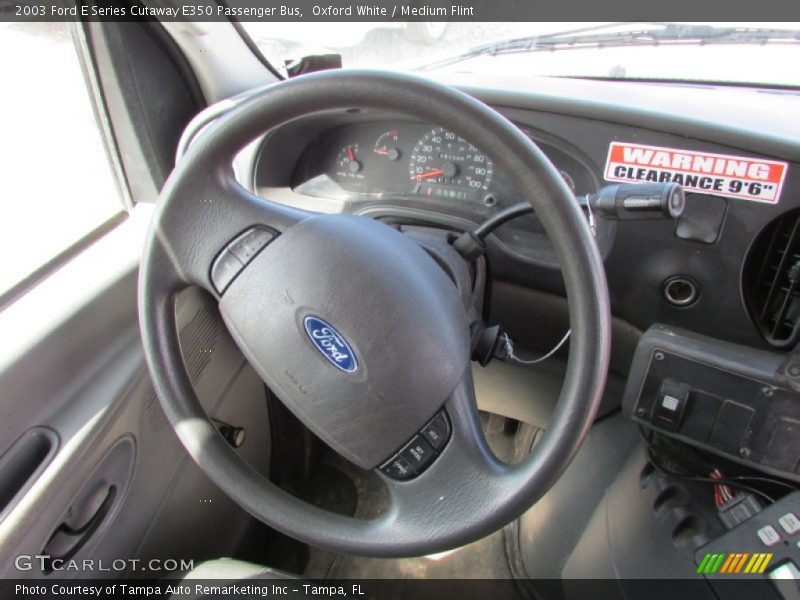 Oxford White / Medium Flint 2003 Ford E Series Cutaway E350 Passenger Bus