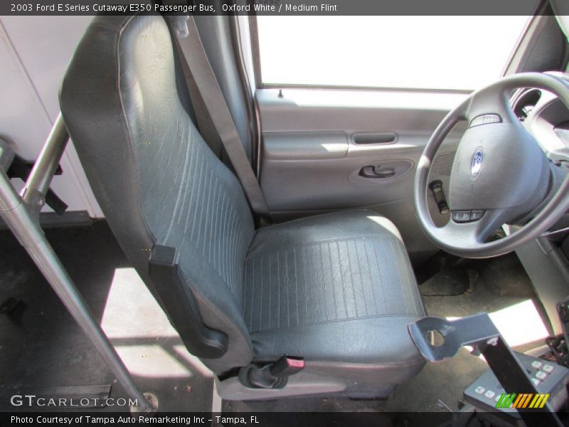 Oxford White / Medium Flint 2003 Ford E Series Cutaway E350 Passenger Bus