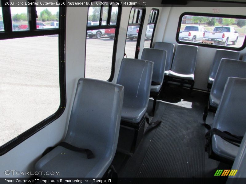 Oxford White / Medium Flint 2003 Ford E Series Cutaway E350 Passenger Bus