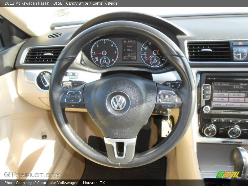 Candy White / Cornsilk Beige 2012 Volkswagen Passat TDI SE
