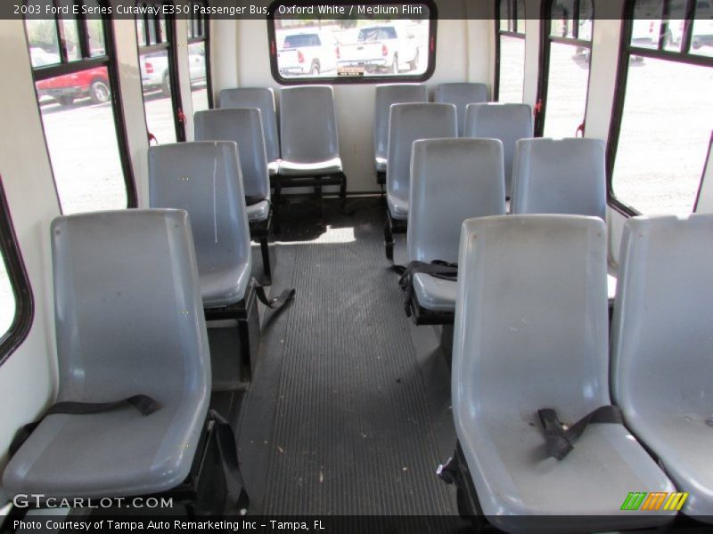 Oxford White / Medium Flint 2003 Ford E Series Cutaway E350 Passenger Bus