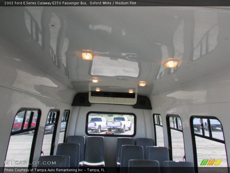 Oxford White / Medium Flint 2003 Ford E Series Cutaway E350 Passenger Bus