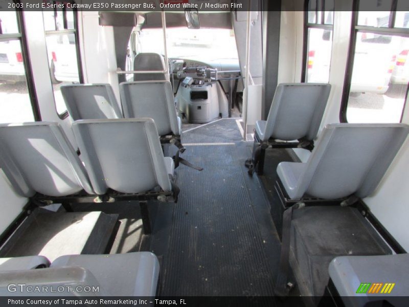 Oxford White / Medium Flint 2003 Ford E Series Cutaway E350 Passenger Bus