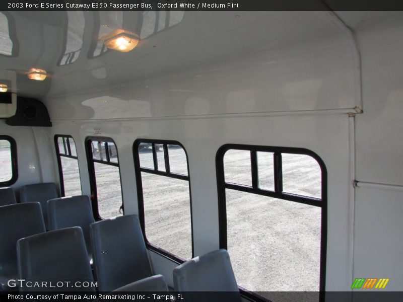 Oxford White / Medium Flint 2003 Ford E Series Cutaway E350 Passenger Bus