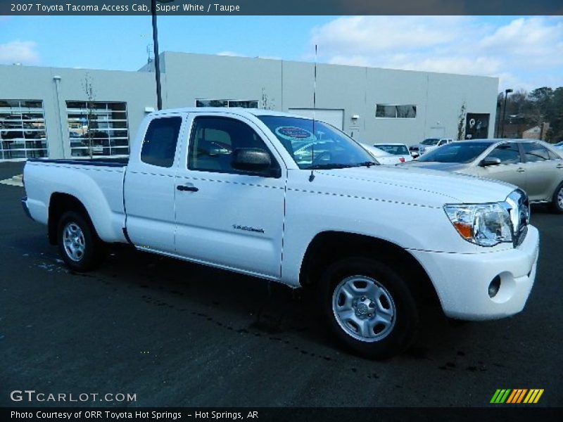 Super White / Taupe 2007 Toyota Tacoma Access Cab