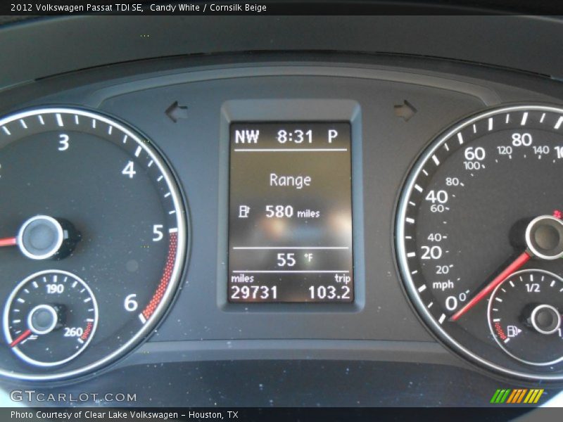Candy White / Cornsilk Beige 2012 Volkswagen Passat TDI SE