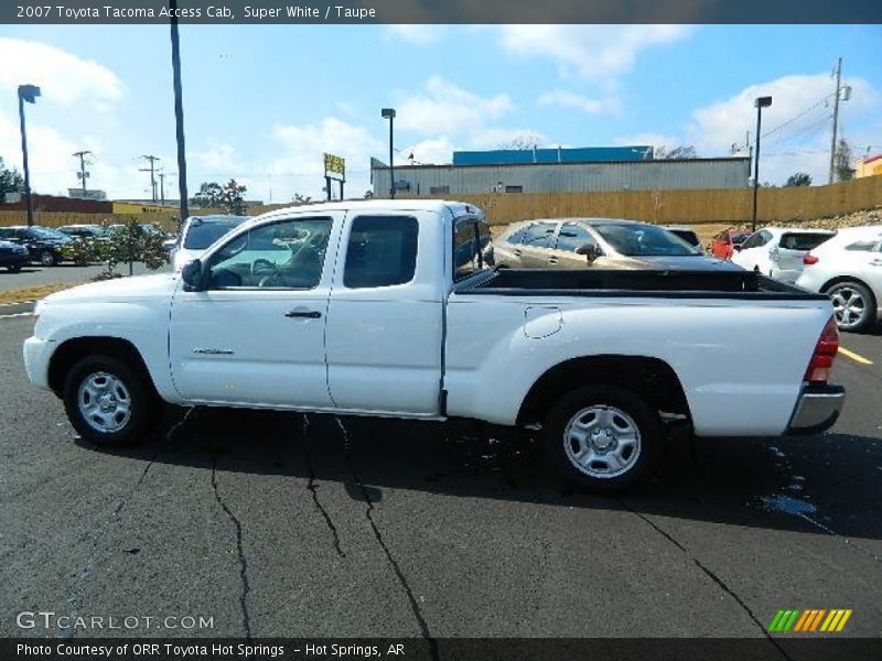 Super White / Taupe 2007 Toyota Tacoma Access Cab