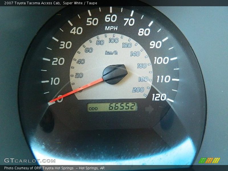 Super White / Taupe 2007 Toyota Tacoma Access Cab