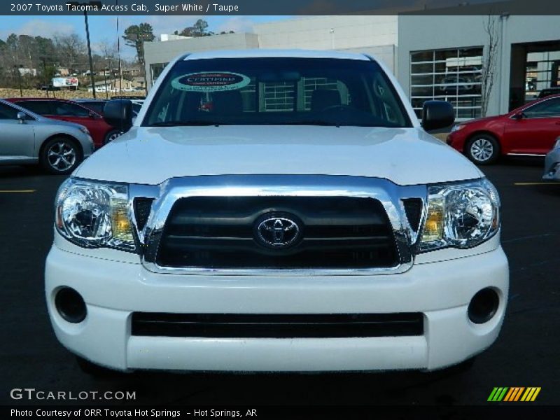 Super White / Taupe 2007 Toyota Tacoma Access Cab