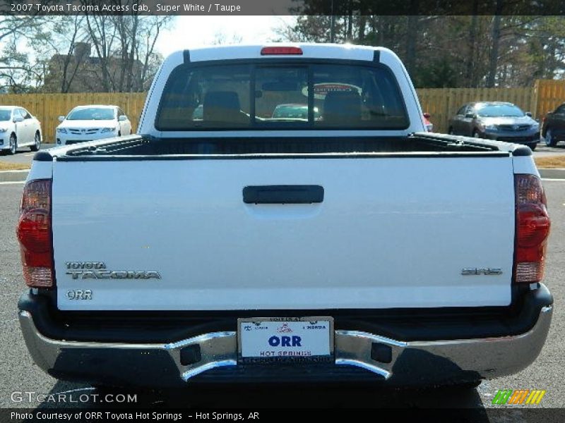 Super White / Taupe 2007 Toyota Tacoma Access Cab