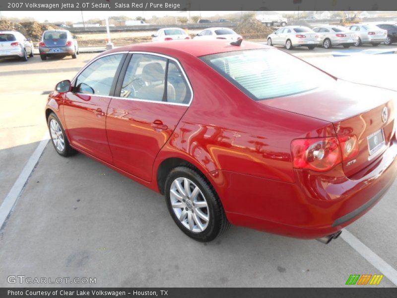 Salsa Red / Pure Beige 2007 Volkswagen Jetta 2.0T Sedan