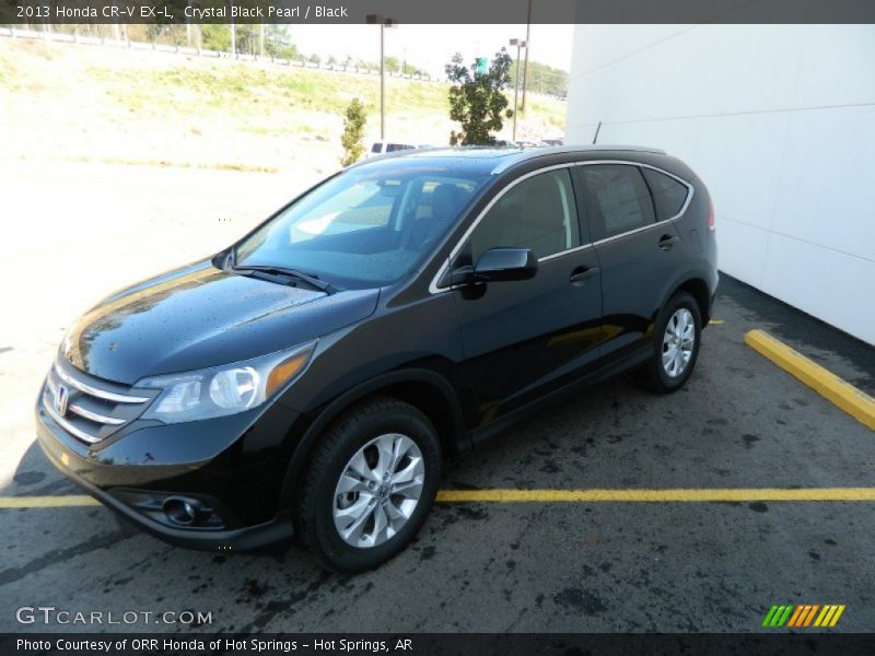 Crystal Black Pearl / Black 2013 Honda CR-V EX-L