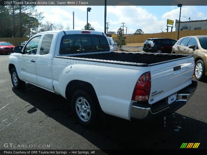 Super White / Taupe 2007 Toyota Tacoma Access Cab