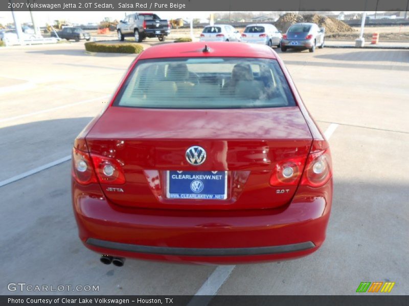 Salsa Red / Pure Beige 2007 Volkswagen Jetta 2.0T Sedan