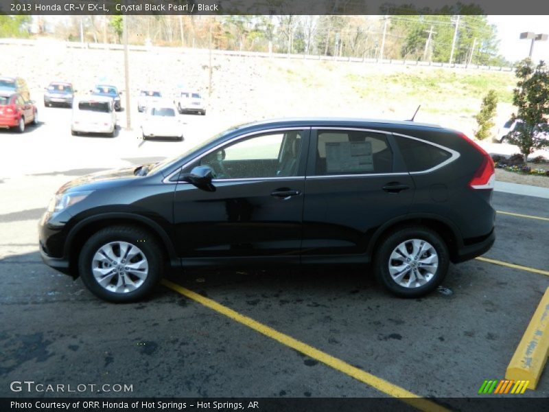 Crystal Black Pearl / Black 2013 Honda CR-V EX-L