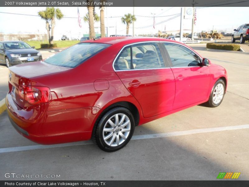 Salsa Red / Pure Beige 2007 Volkswagen Jetta 2.0T Sedan