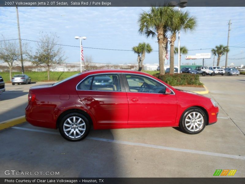 Salsa Red / Pure Beige 2007 Volkswagen Jetta 2.0T Sedan