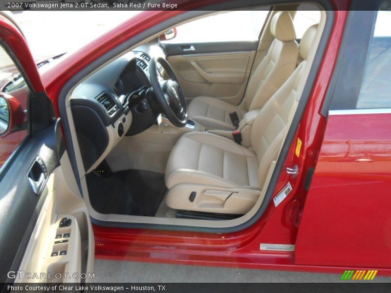 Salsa Red / Pure Beige 2007 Volkswagen Jetta 2.0T Sedan