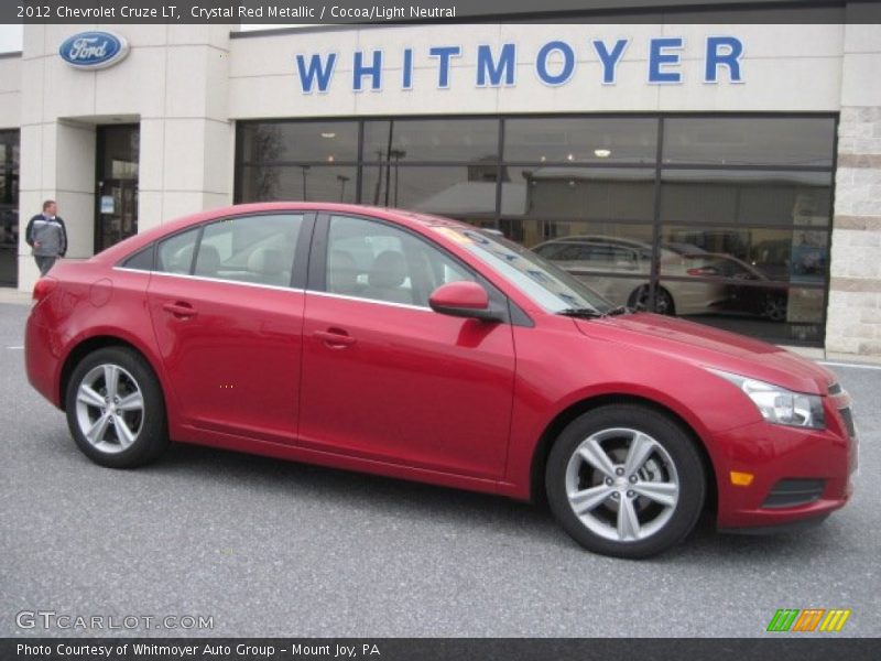 Crystal Red Metallic / Cocoa/Light Neutral 2012 Chevrolet Cruze LT