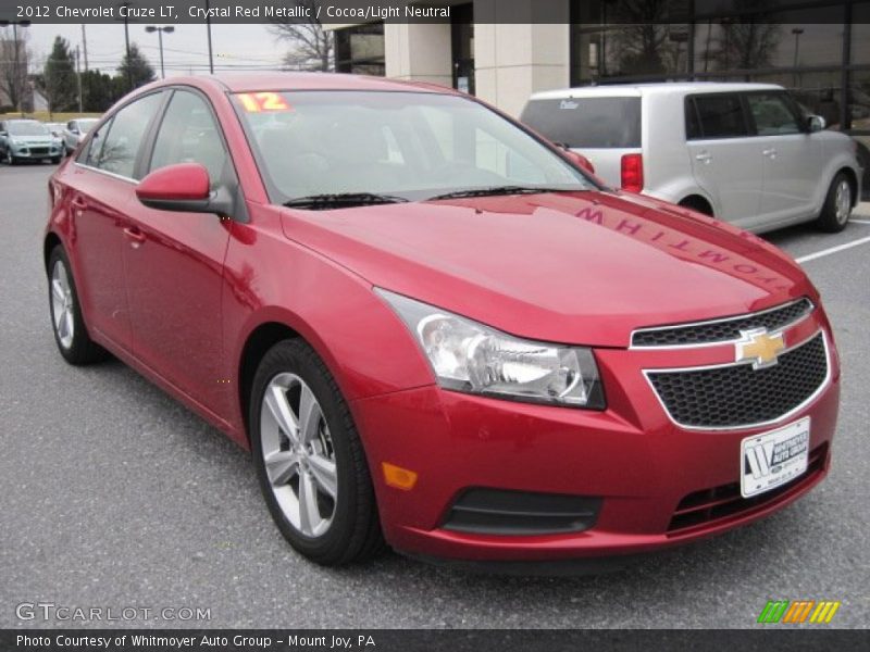 Crystal Red Metallic / Cocoa/Light Neutral 2012 Chevrolet Cruze LT