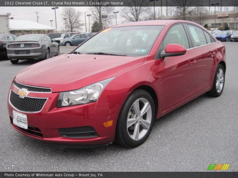 Crystal Red Metallic / Cocoa/Light Neutral 2012 Chevrolet Cruze LT