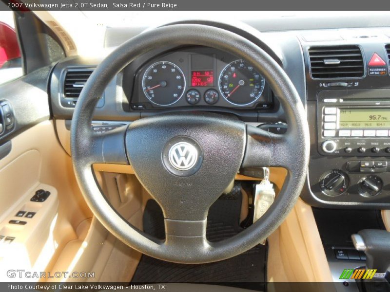 Salsa Red / Pure Beige 2007 Volkswagen Jetta 2.0T Sedan