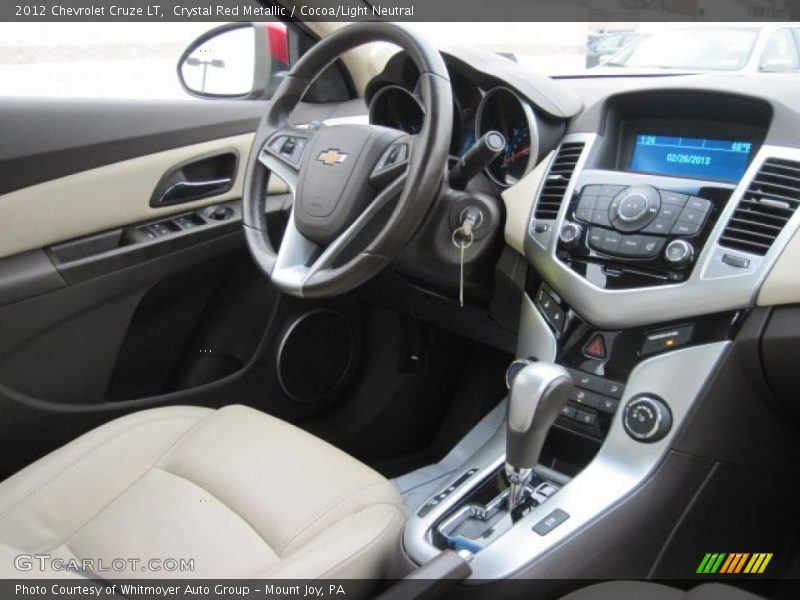 Crystal Red Metallic / Cocoa/Light Neutral 2012 Chevrolet Cruze LT