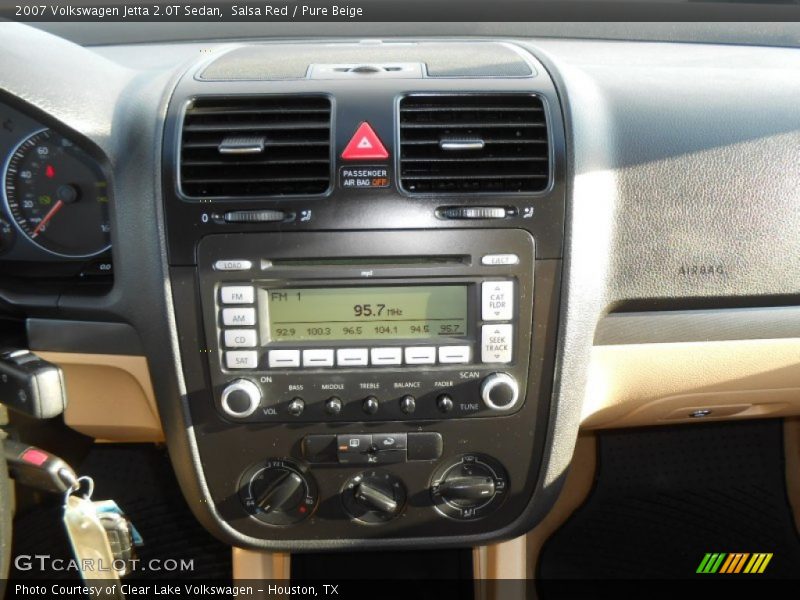 Salsa Red / Pure Beige 2007 Volkswagen Jetta 2.0T Sedan