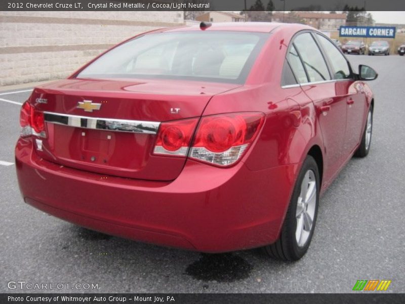 Crystal Red Metallic / Cocoa/Light Neutral 2012 Chevrolet Cruze LT