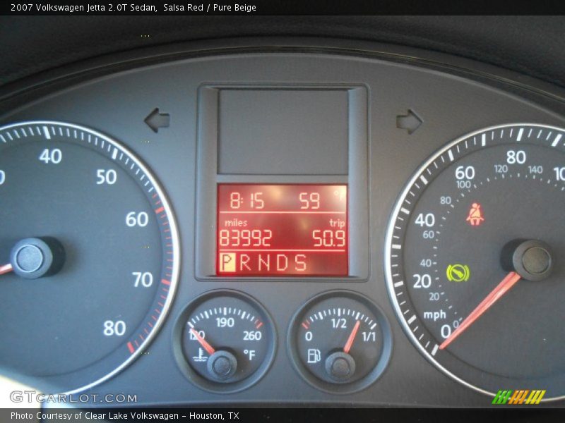 Salsa Red / Pure Beige 2007 Volkswagen Jetta 2.0T Sedan