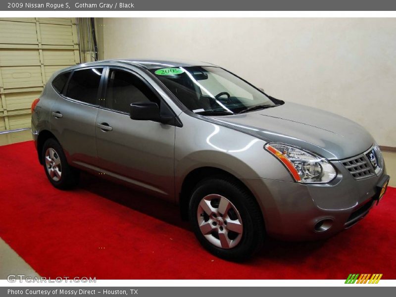 Gotham Gray / Black 2009 Nissan Rogue S