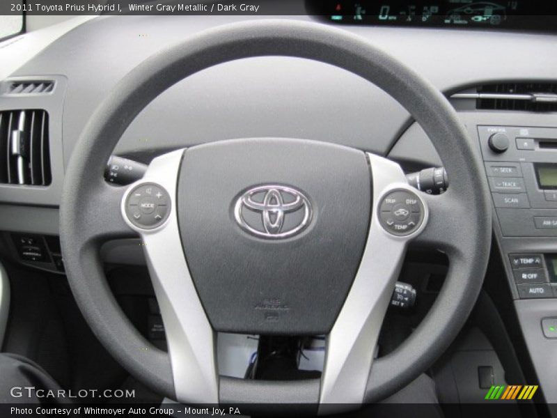 Winter Gray Metallic / Dark Gray 2011 Toyota Prius Hybrid I