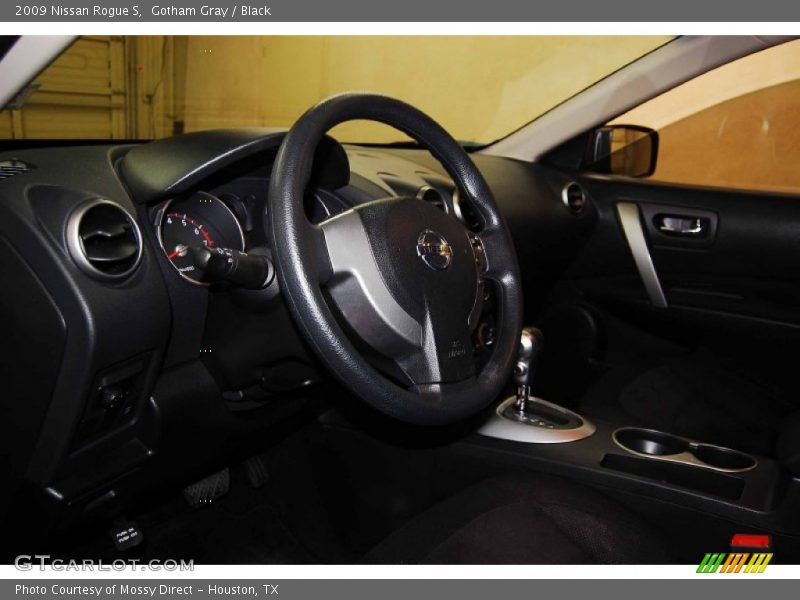 Gotham Gray / Black 2009 Nissan Rogue S