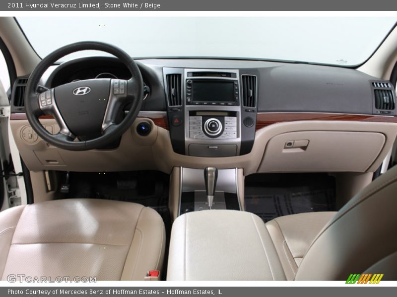 Stone White / Beige 2011 Hyundai Veracruz Limited