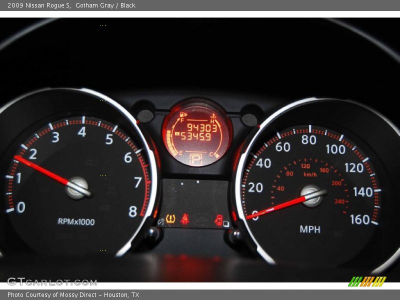 Gotham Gray / Black 2009 Nissan Rogue S