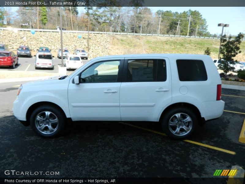 Taffeta White / Gray 2013 Honda Pilot EX-L