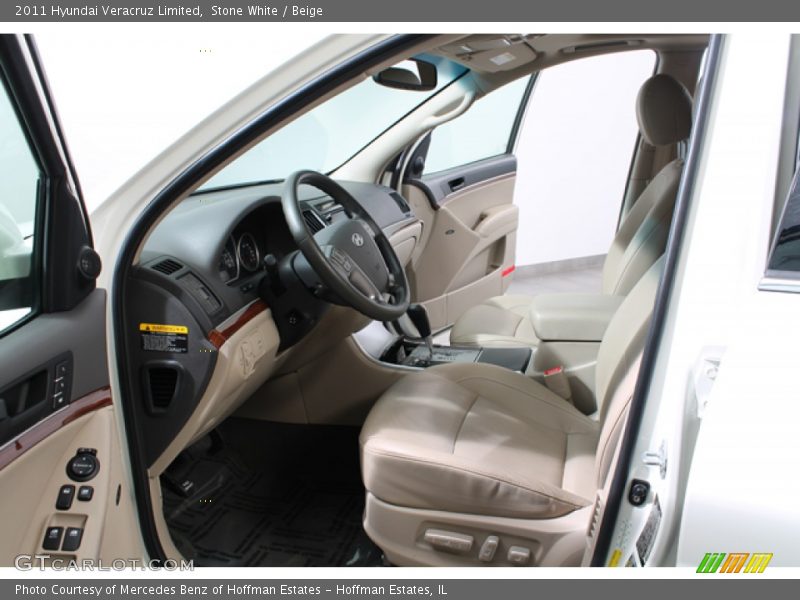 Stone White / Beige 2011 Hyundai Veracruz Limited