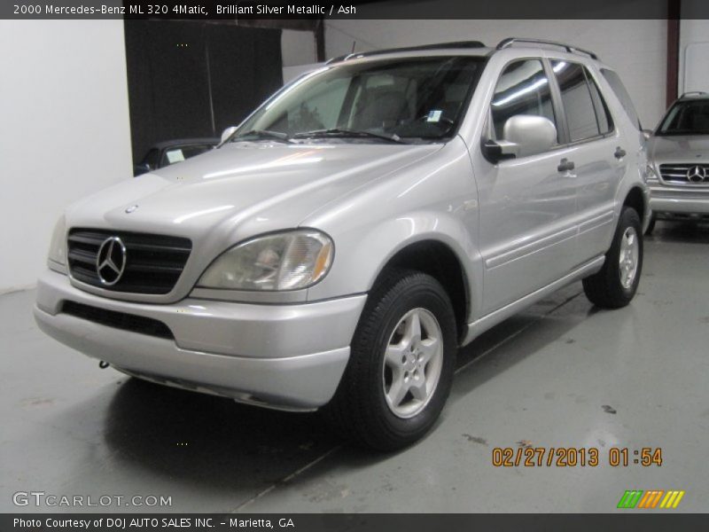 Brilliant Silver Metallic / Ash 2000 Mercedes-Benz ML 320 4Matic