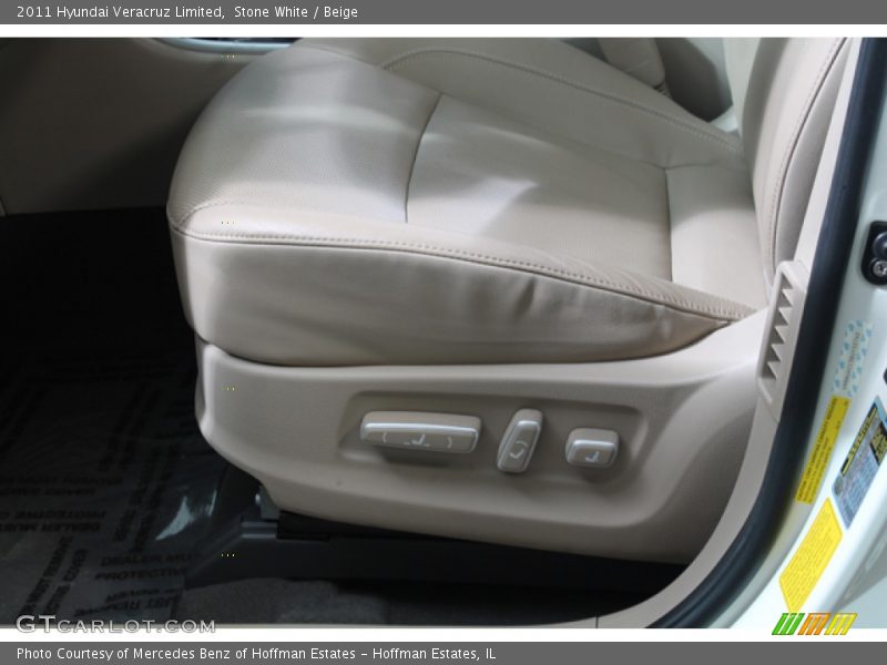 Stone White / Beige 2011 Hyundai Veracruz Limited