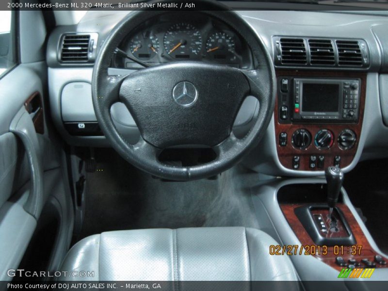 Brilliant Silver Metallic / Ash 2000 Mercedes-Benz ML 320 4Matic