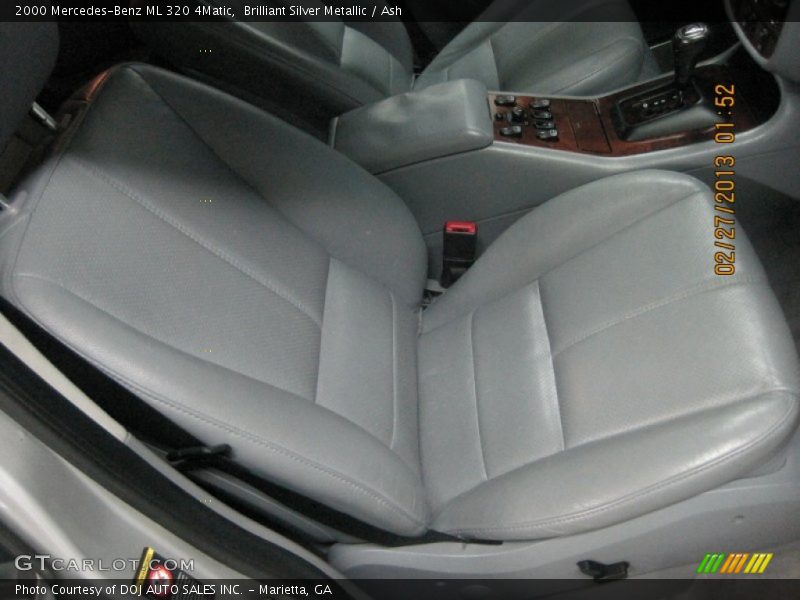 Brilliant Silver Metallic / Ash 2000 Mercedes-Benz ML 320 4Matic