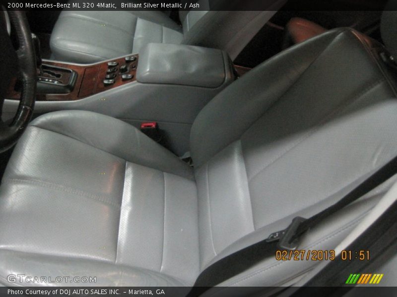 Brilliant Silver Metallic / Ash 2000 Mercedes-Benz ML 320 4Matic