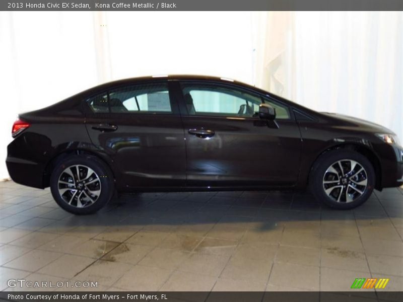 Kona Coffee Metallic / Black 2013 Honda Civic EX Sedan
